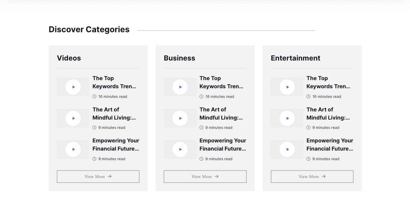 Blog Categories