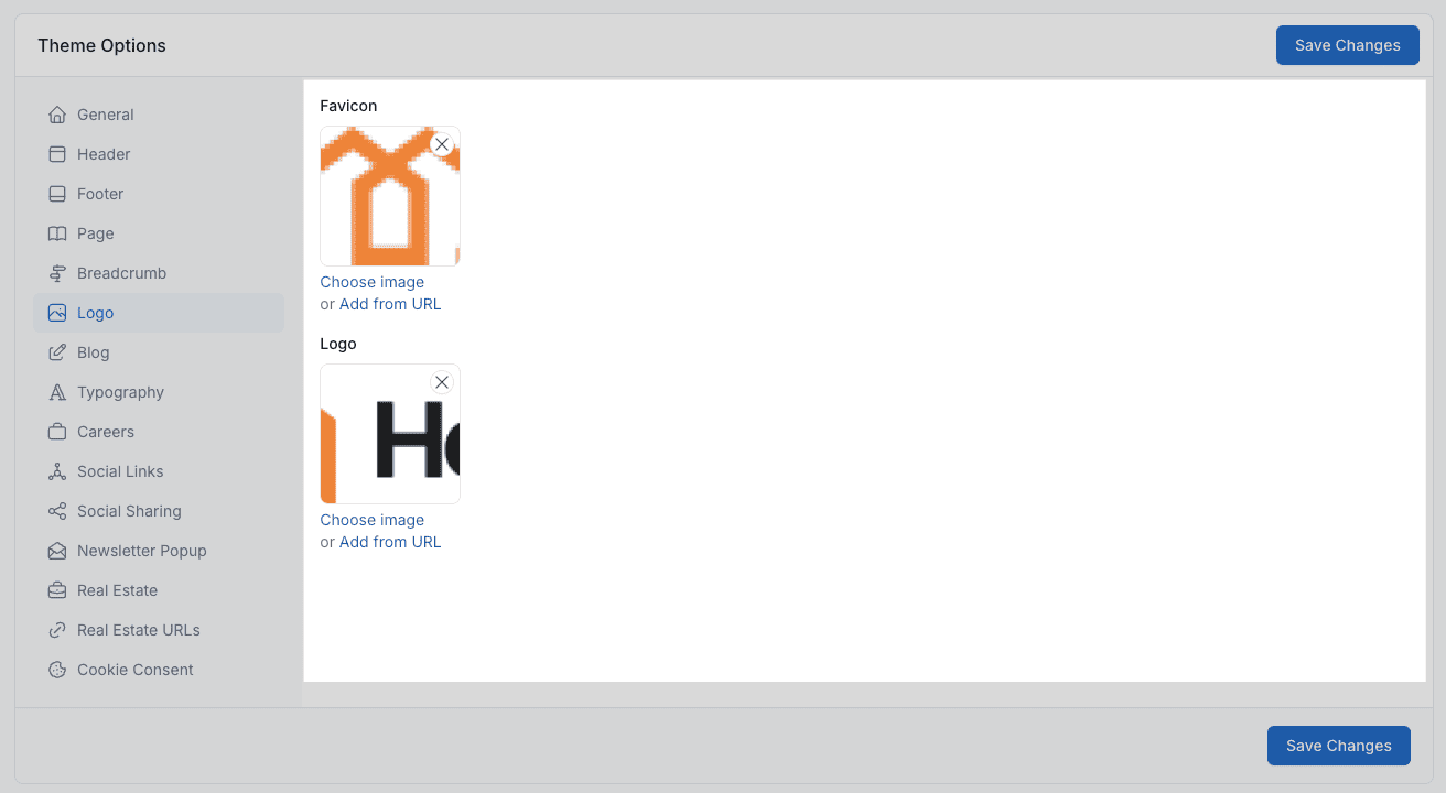 Logo Settings