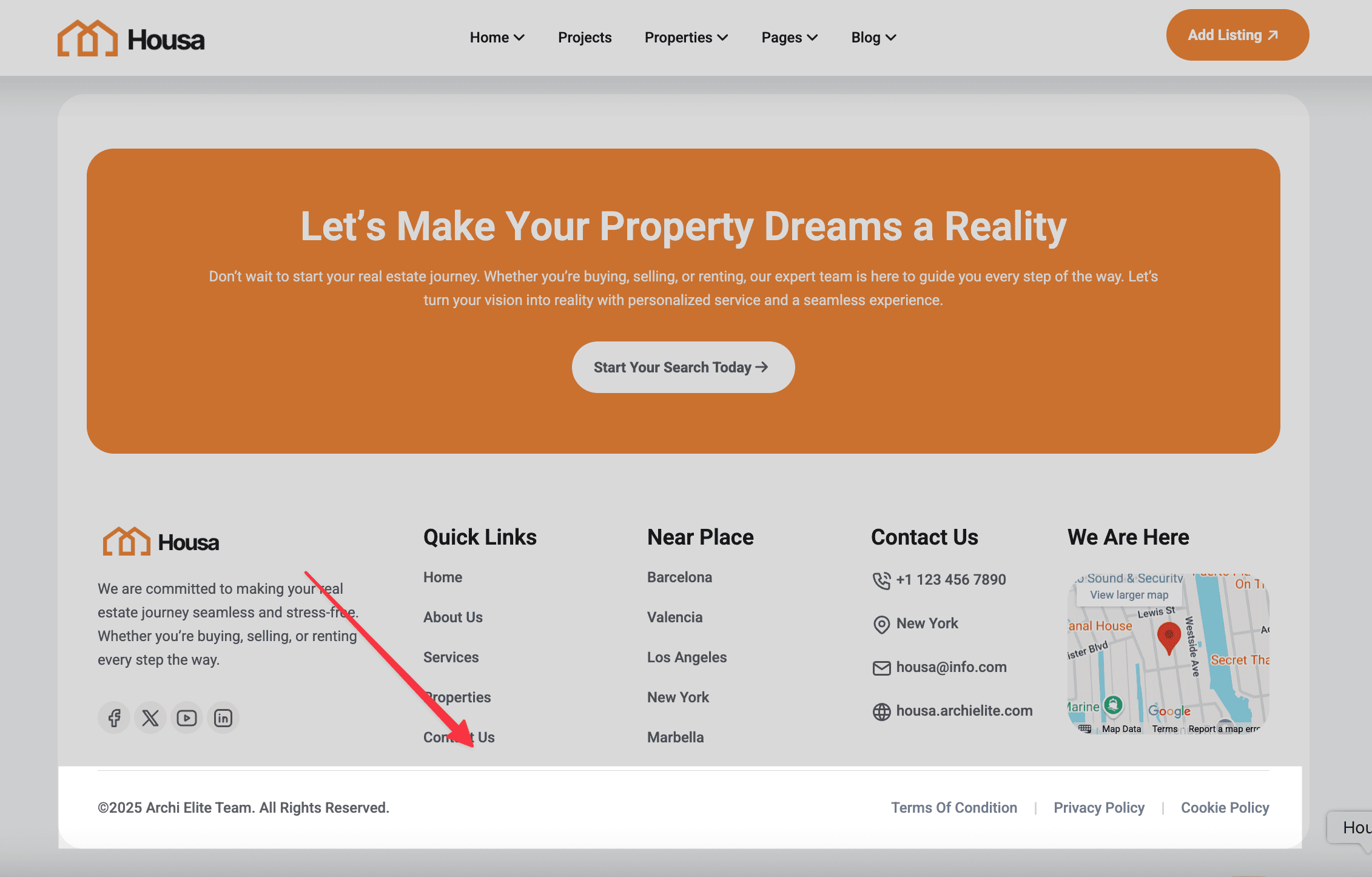 Bottom Footer Sidebar